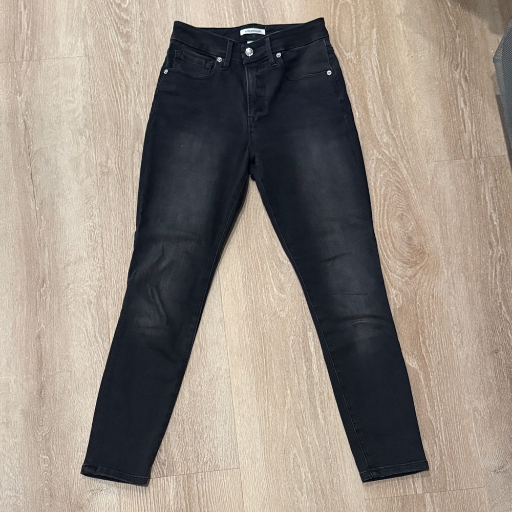 Good American Black Skinny Jeans